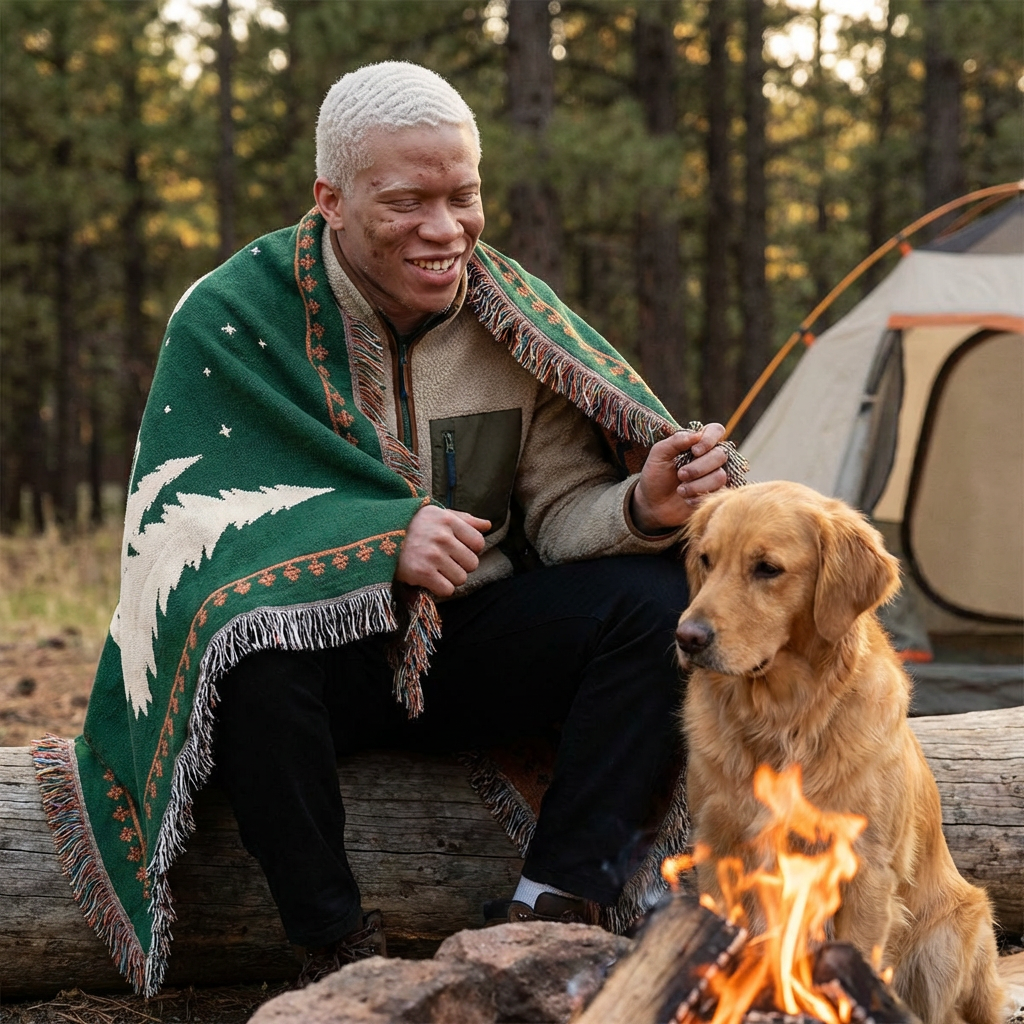 The Trail Blanket — Labrador Edition | Premium Woven Dog Blanket | Cabin & Outdoor Gift for Dog Lovers