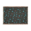 Golden Retriever Coastal Throw Blanket — Liberty-Style Beach Print